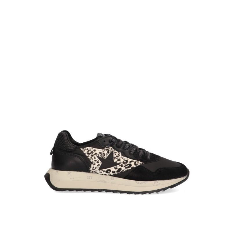 Zapatillas Casual Cetti - Mujer - Suela Plana - Modelo 1311 - Color Negro