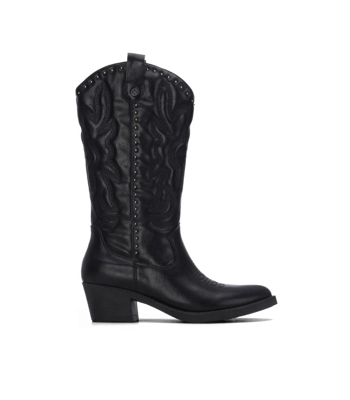 Botas Xti 146191 Mujer Cowboy Negras Bordadas603550017