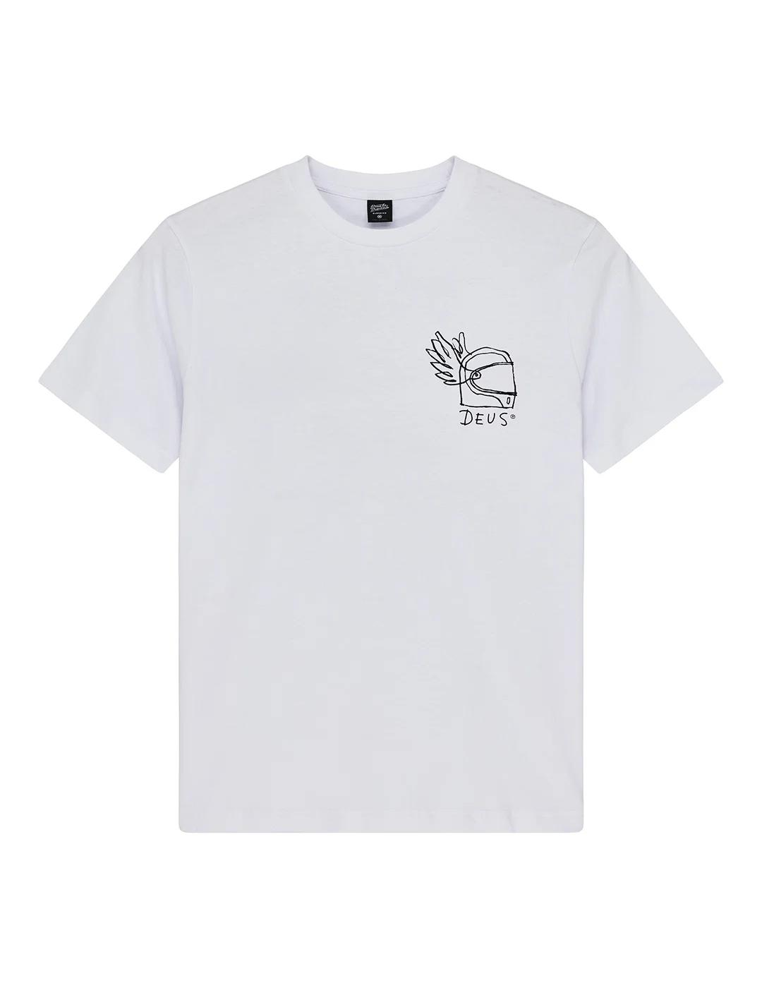 DEUS CAMISETA BLANCA HARAJUKU HELMET