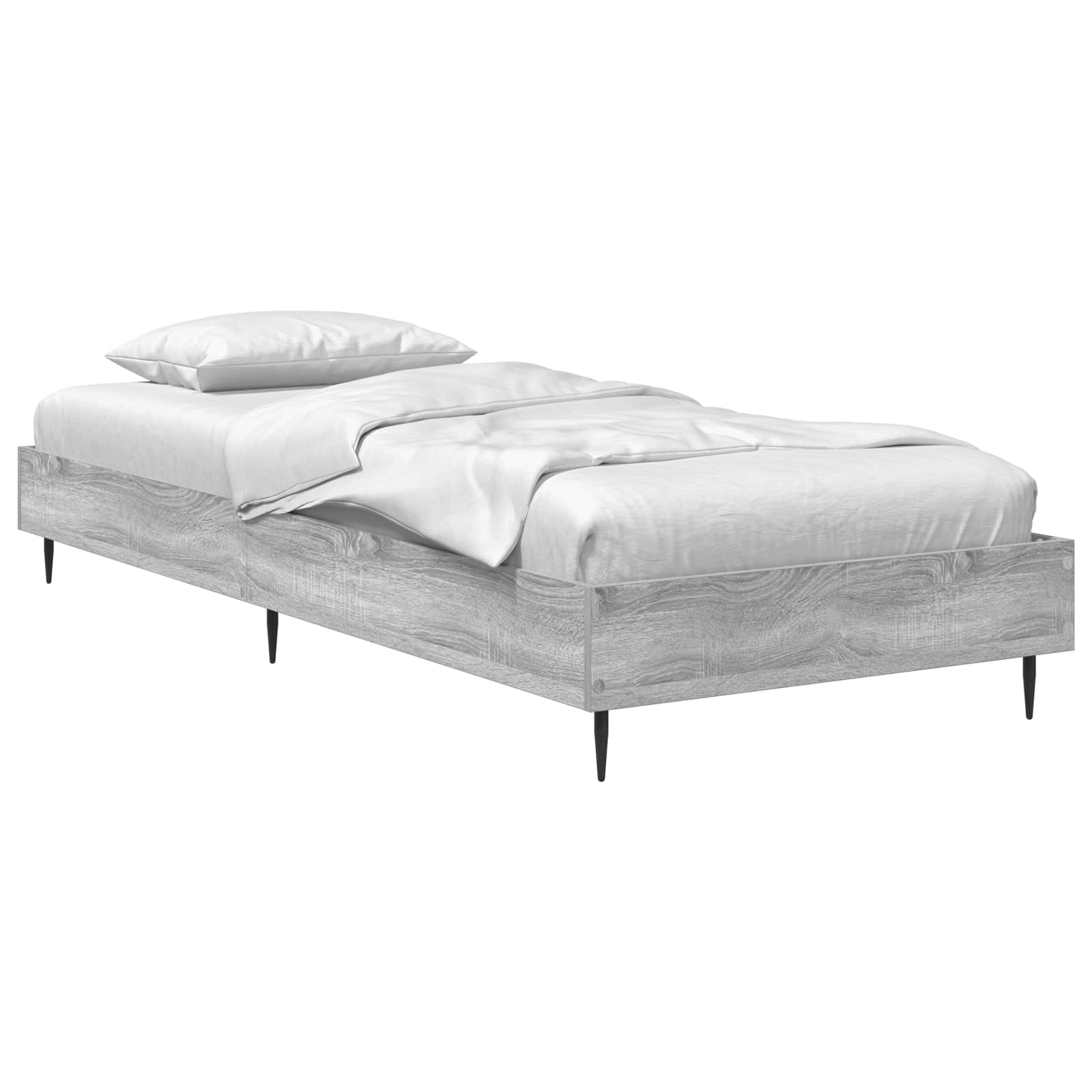 vidaXL Estructura de cama  80 x 200 cm Madera de ingeniería Multicolor