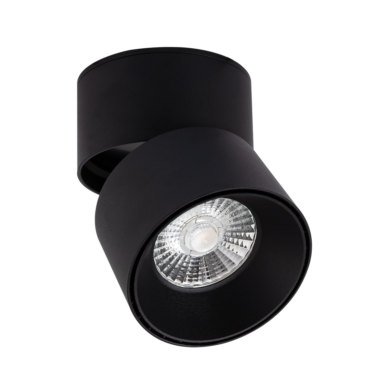 Ledkia Aplique LED 7W Aluminio Circular Negro New Onuba 2700K Blanco Cálido