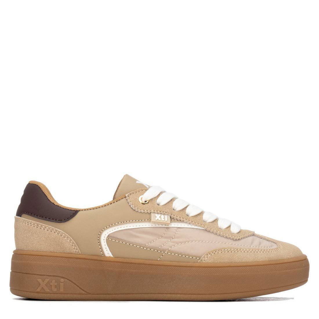 Xti Zapatilla deportiva 146278-BEIGE , para Mujer