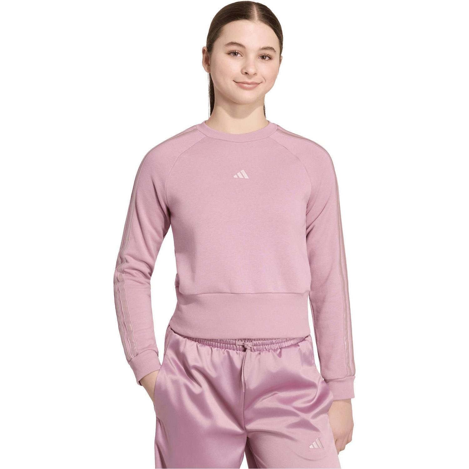 SUDADERAS Y JERSÉIS NIÑA Adidas X_JG SATIN SWT ROSA