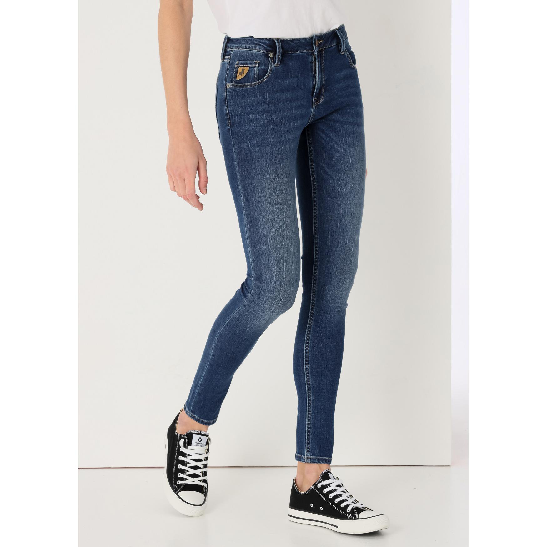 LOIS JEANS - Jeans doble lavado a piedra- Skinny fit - Tiro Corto - Tallaje en Pulgadas- Tallaje en Pulgadas