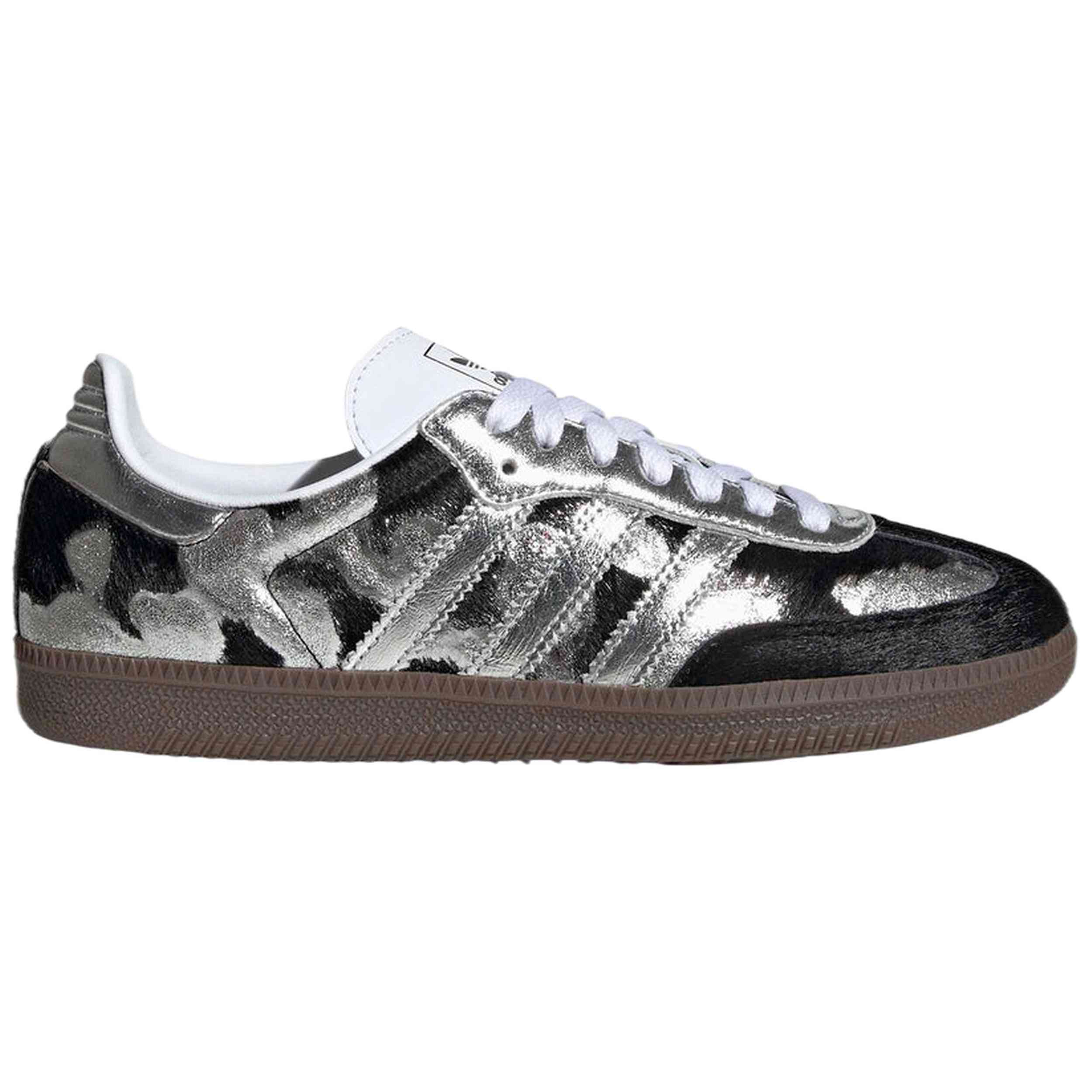 Zapatillas Adidas modelo Samba OG "Pony Hair Silver Metallic" para Mujer en color Negro