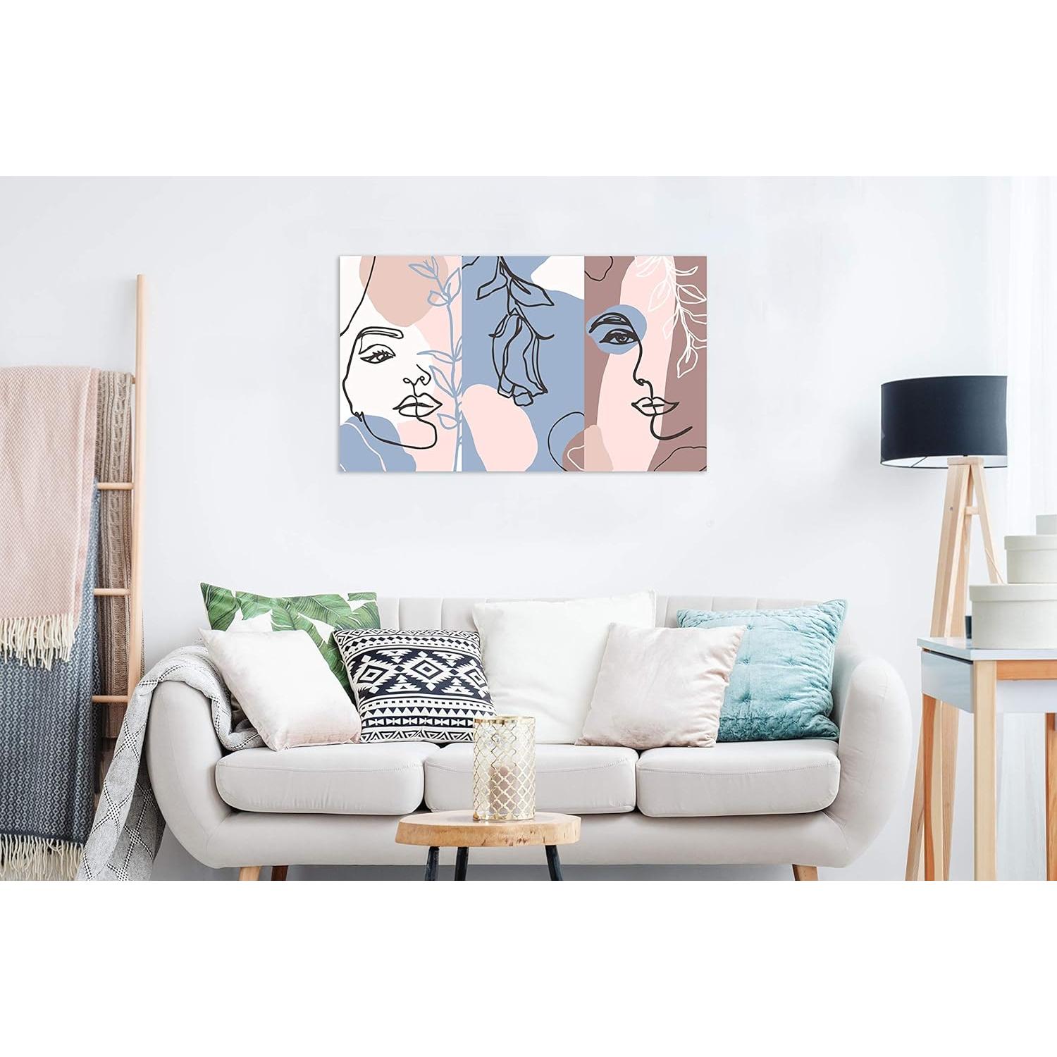 Oedim Cuadro en Pegasus de 10mm Formas Modernas Mujer  75 x 44 cm  Cuadro para Pared Ligero, Resistente y Económico