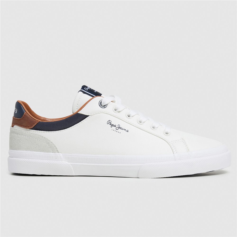 Zapatillas Casual Sneakers para Hombre  Pepe Jeans Kenton Court 800 Blanco Marino