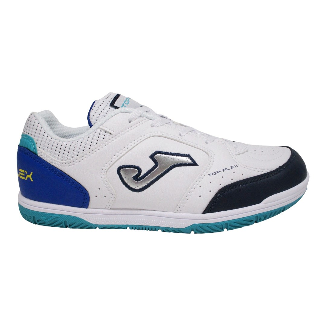 Joma Top Flex JR 2632 Blanco. Zapatilla de futbol sala indoor para niños