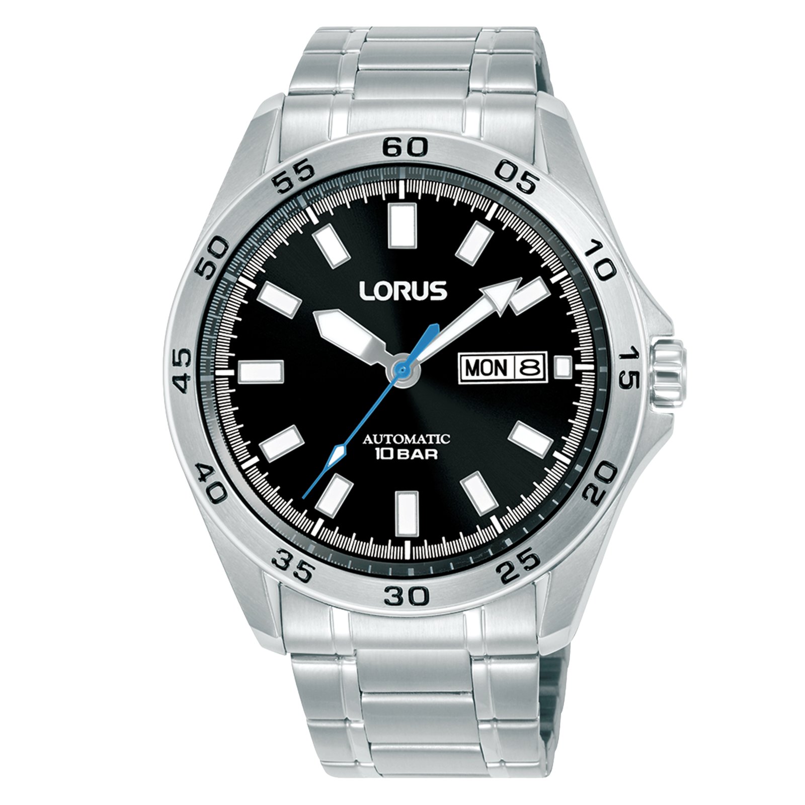 Lorus Reloj Hombre Caja De Acero Pulsera Acero De Color Plata Resistente Al Agua 10 Atm Rl419cx9