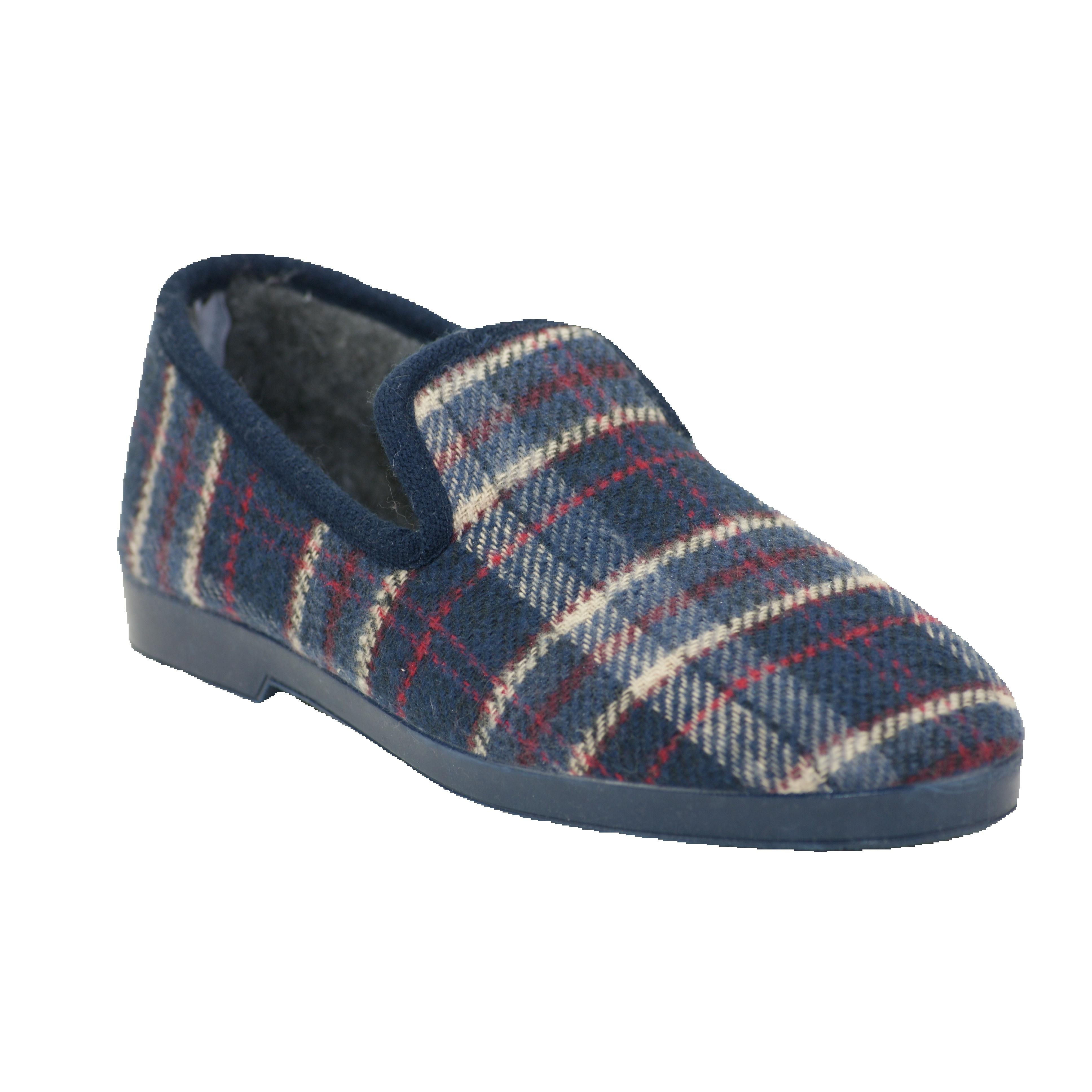 JAVER 100 - Zapatilla de paño estampado clásico de cuadros Generic Hombre Paño javer-100