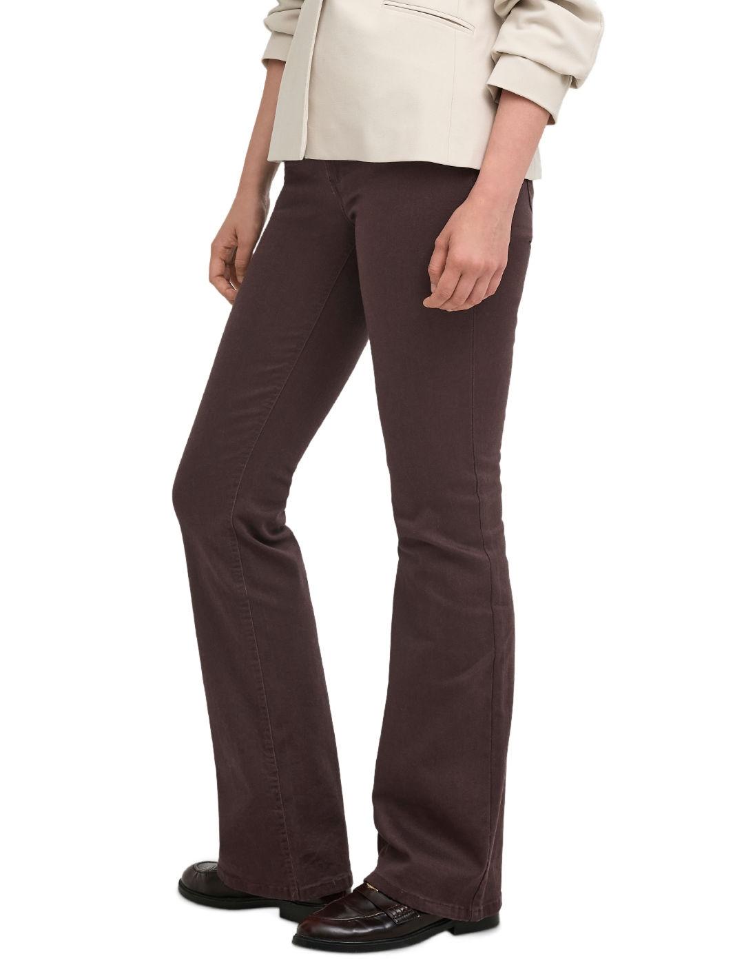 Pantalón vaquero Only Blush flared marrón para mujer