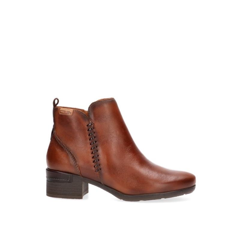 Botin Cómodas Pikolinos - Mujer - Tacón Medio - Modelo W6w-8950 - Color Cuero