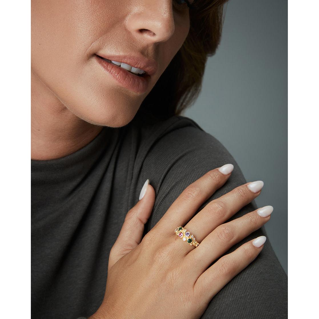 Anillo Viceroy Mujer de plata  Chapado en Oroo con Circonitas 2342A016-39
