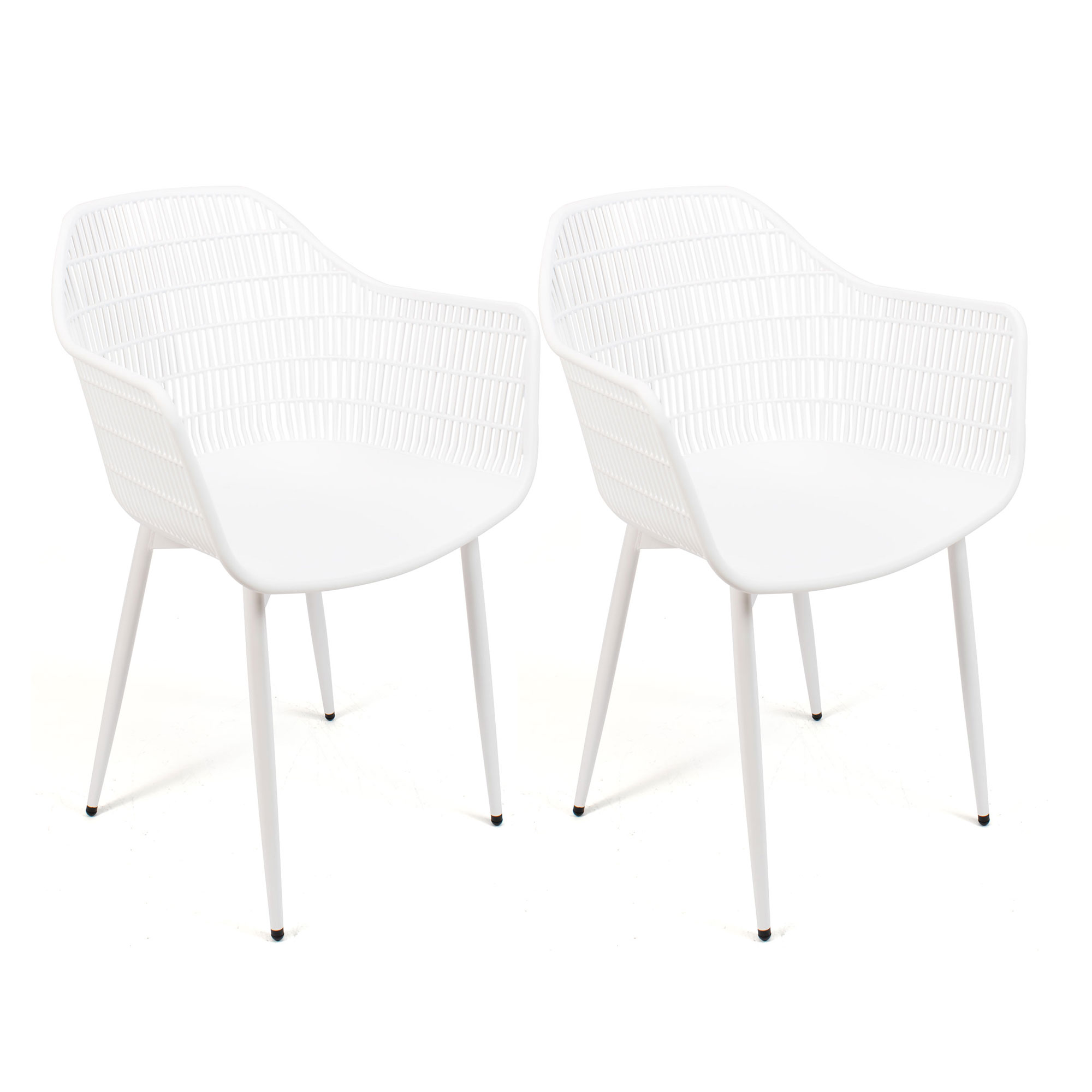 Conjunto de 2 y 4 Sillas The Secret Home - Polipropileno y Metal/Madera