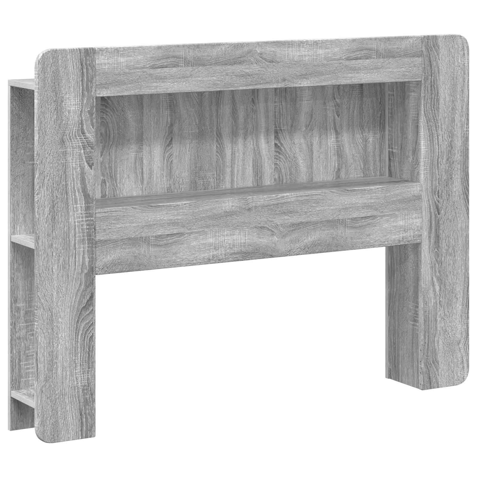 vidaXL Cabecero con armario con almacenamiento Madera de ingeniería 135 x 18.5 x 100 cm Multicolor