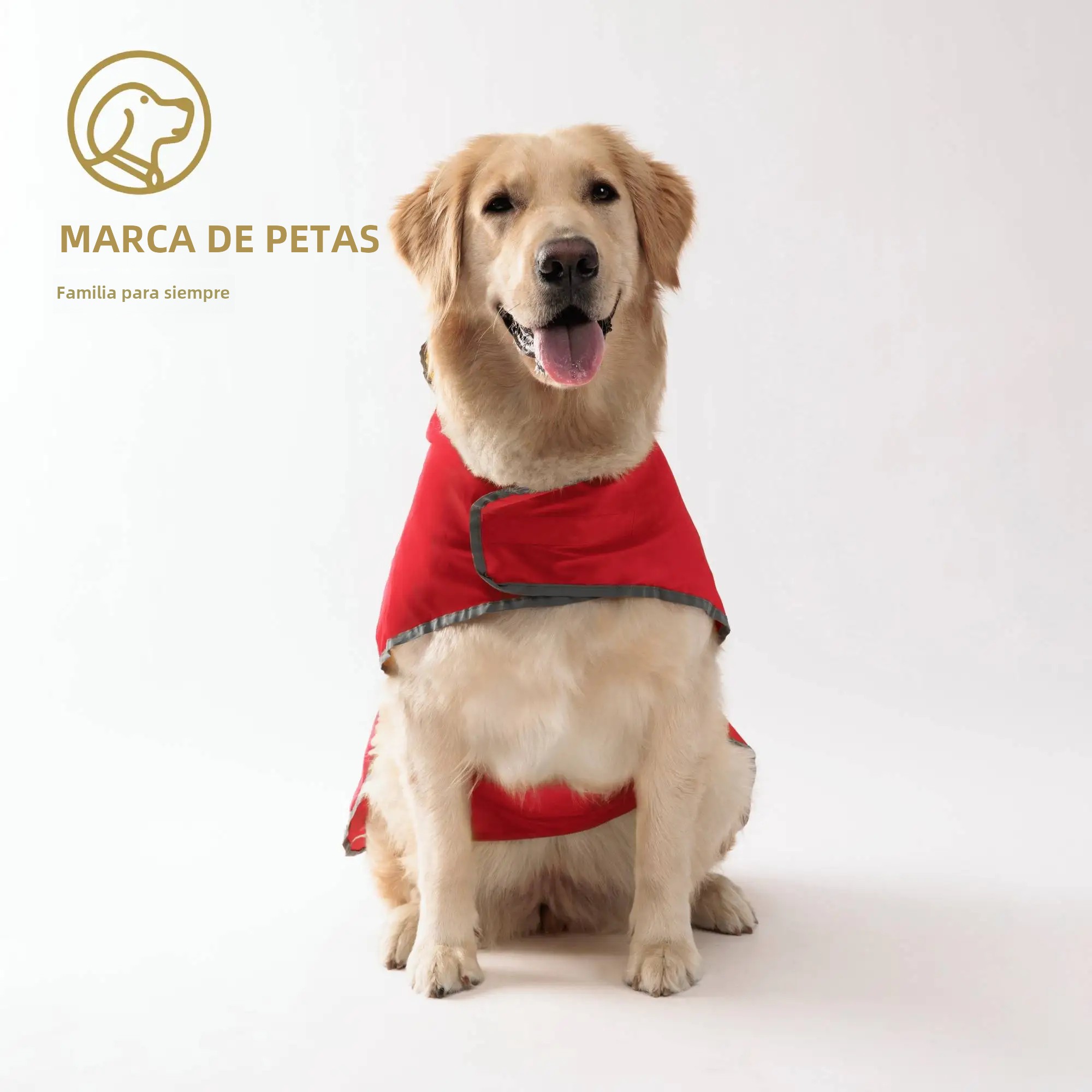 TK Chaqueta Impermeable Para Perros De Todas Las Estaciones Con Cierre Rápido De Velcro Y Recubrimiento De Poliéster PU Doble Cara