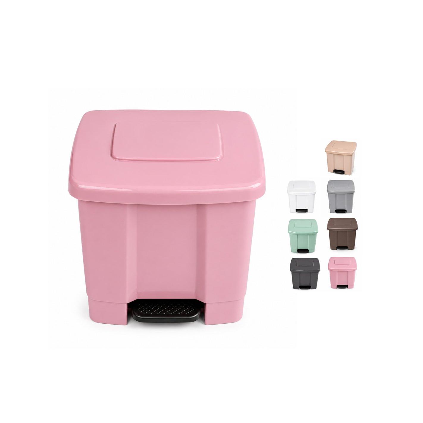 Cubo de Basura Resiclaje Pedal 35L 2 Compartimentos | Papelera con Pedal | Polipropileno