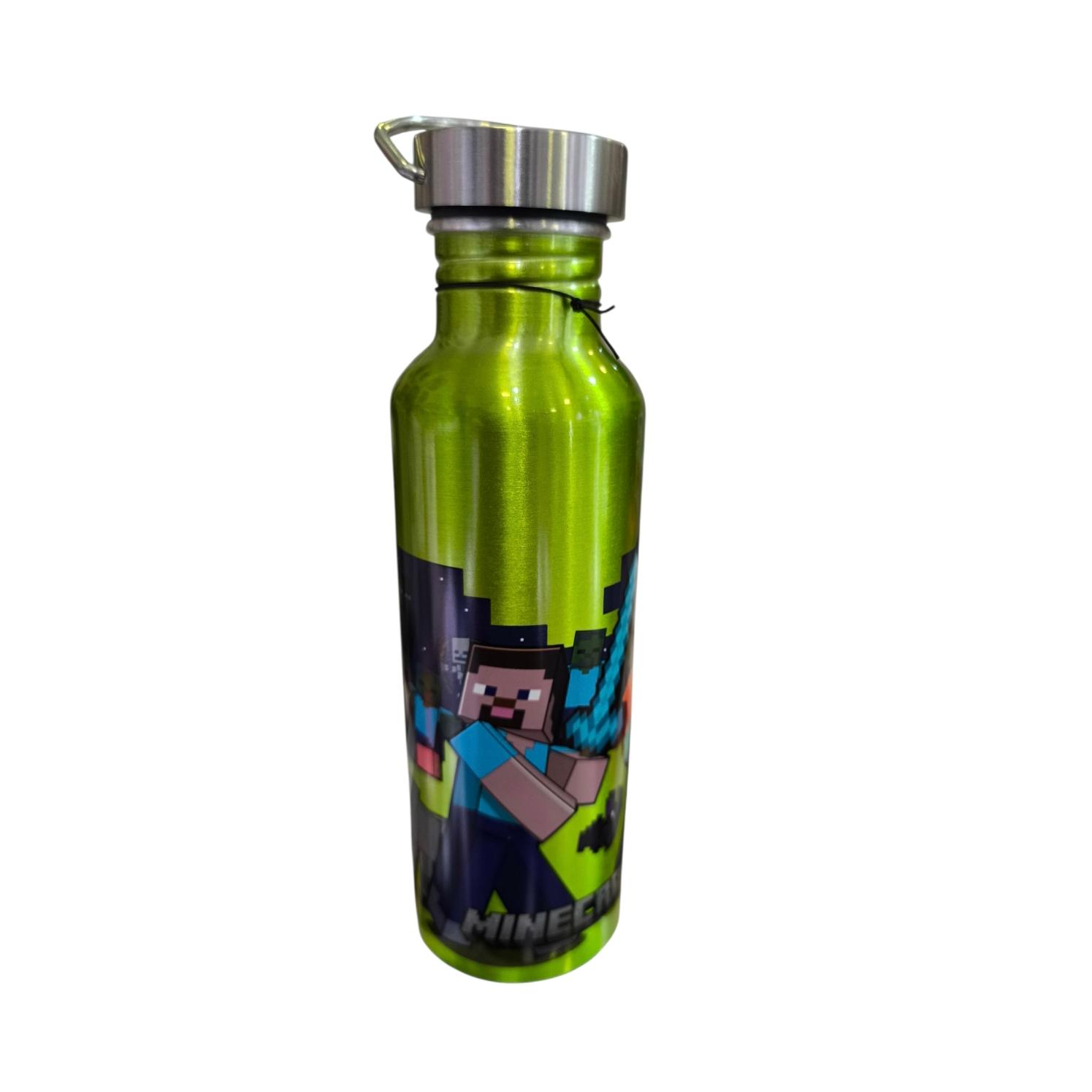 Botella aluminio nomad 800ml Minecraft (botella para niños de 4 a 18 años) Recomendada
