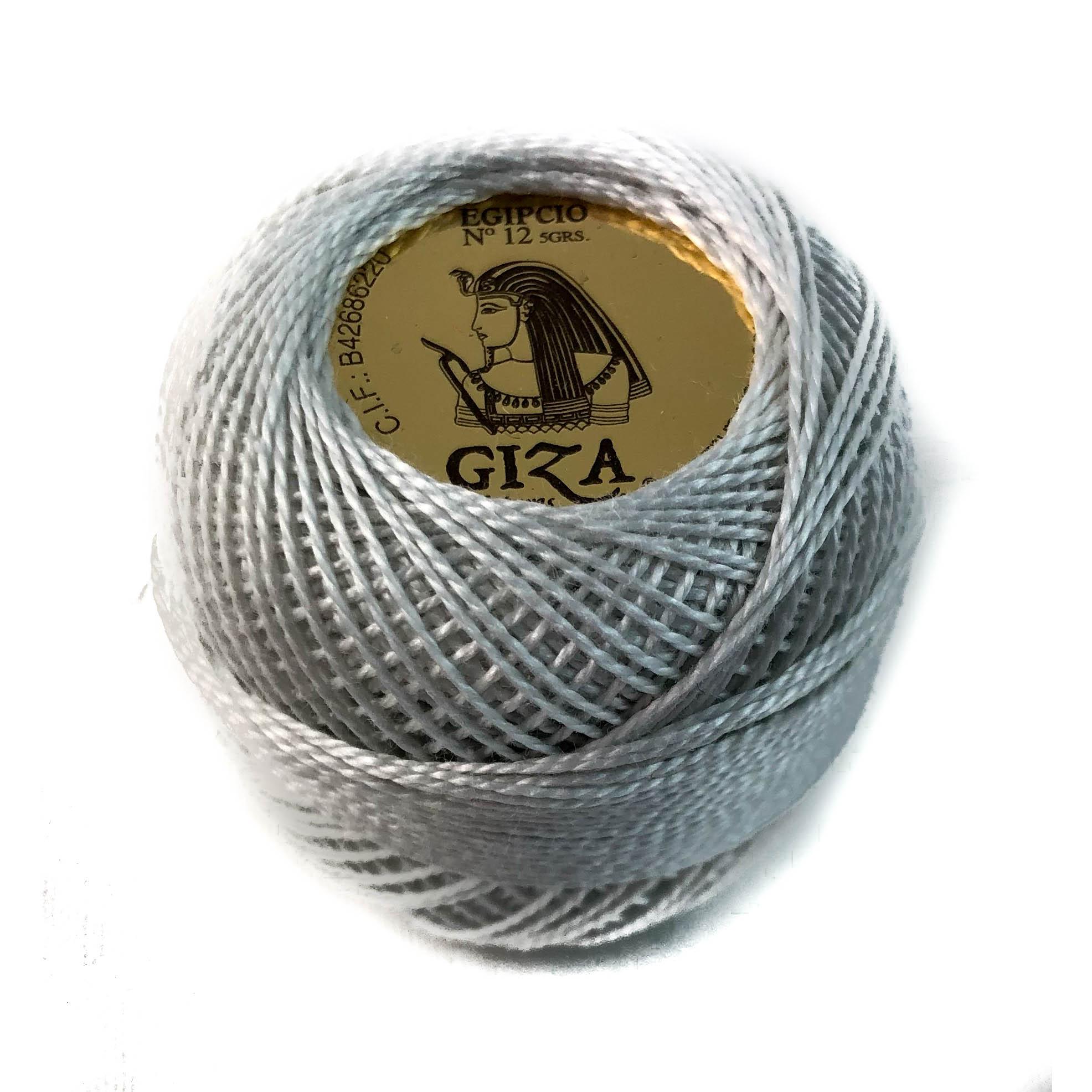 Ovillo de Algodón 100% Giza 5gr Nº12 - Blanco, Crudo y Colores Sólidos