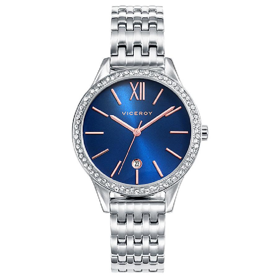 Reloj Viceroy 471102-33 | Analógico | Cuarzo | Esfera Plateada | Correa Marrón