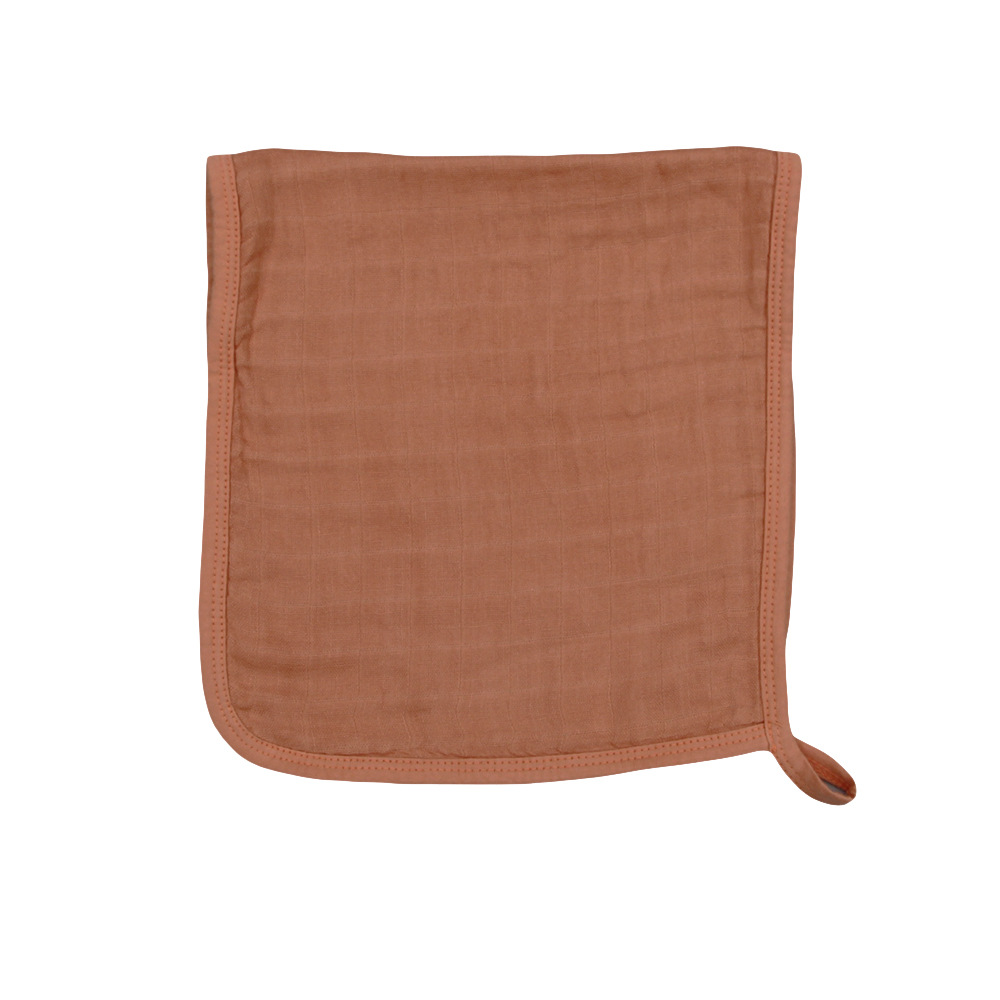 CA Babero para bebé, toalla, productos para bebé, de fibra de bambú, algodón puro, teñido de seis capas, color sólido