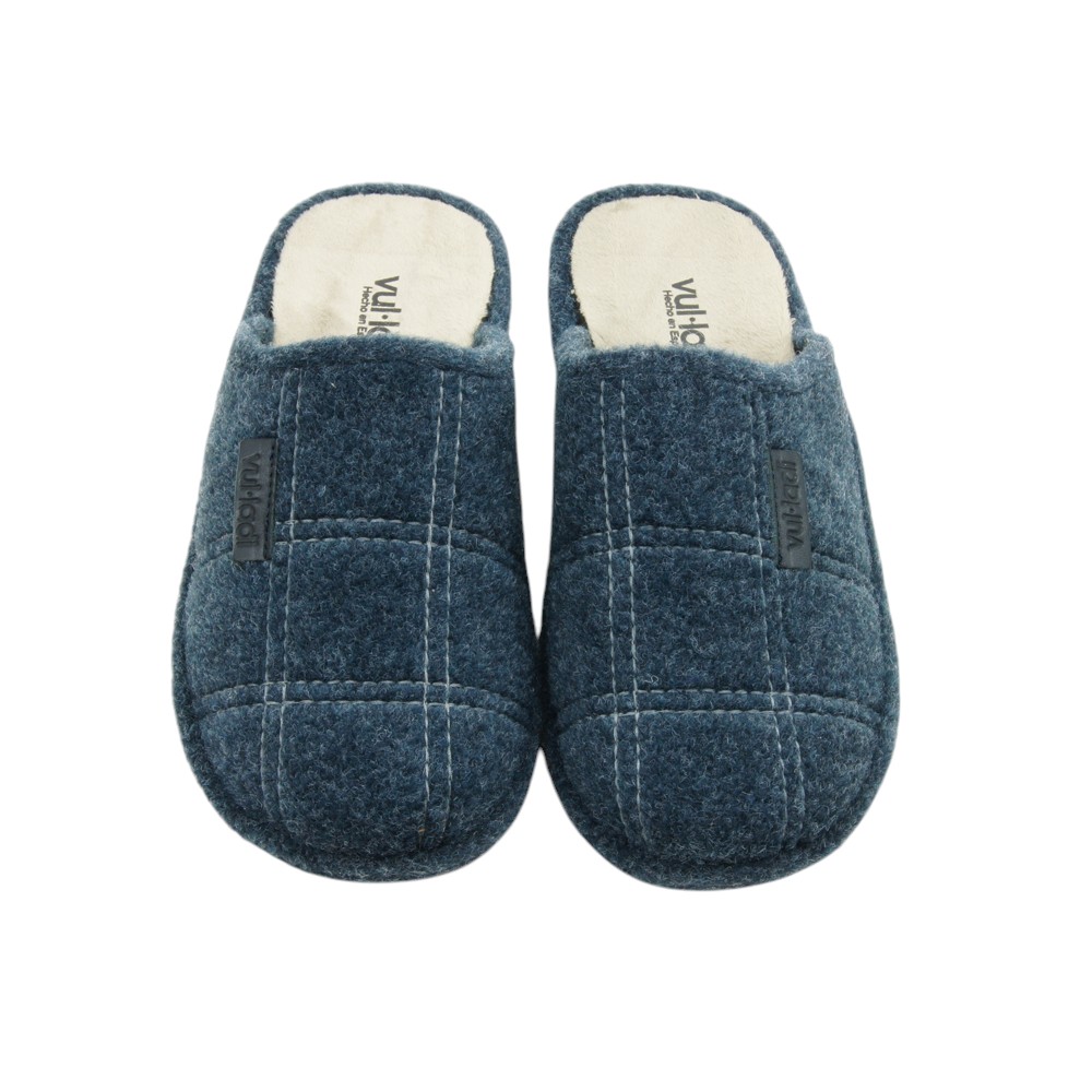 Vulladi mod. 5891 zapatilla casa para hombre en lana acrílica, sin cordones