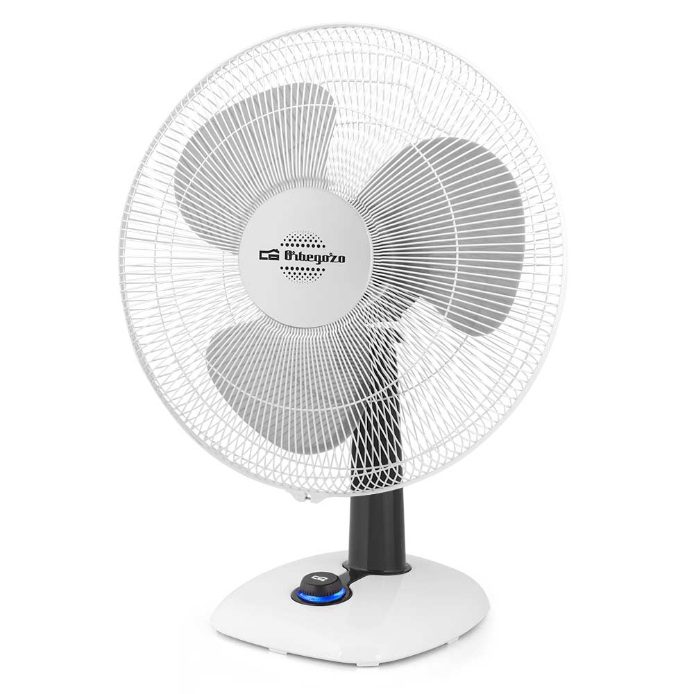 Orbegozo TF 0143 - Ventilador de sobremesa. 3 Velocidades, Potencia 50 W, Blanco