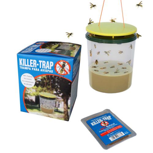 Killer Trap Trampa Atrapa Avispas Ecológica (Incluye Recambio 45 gr)