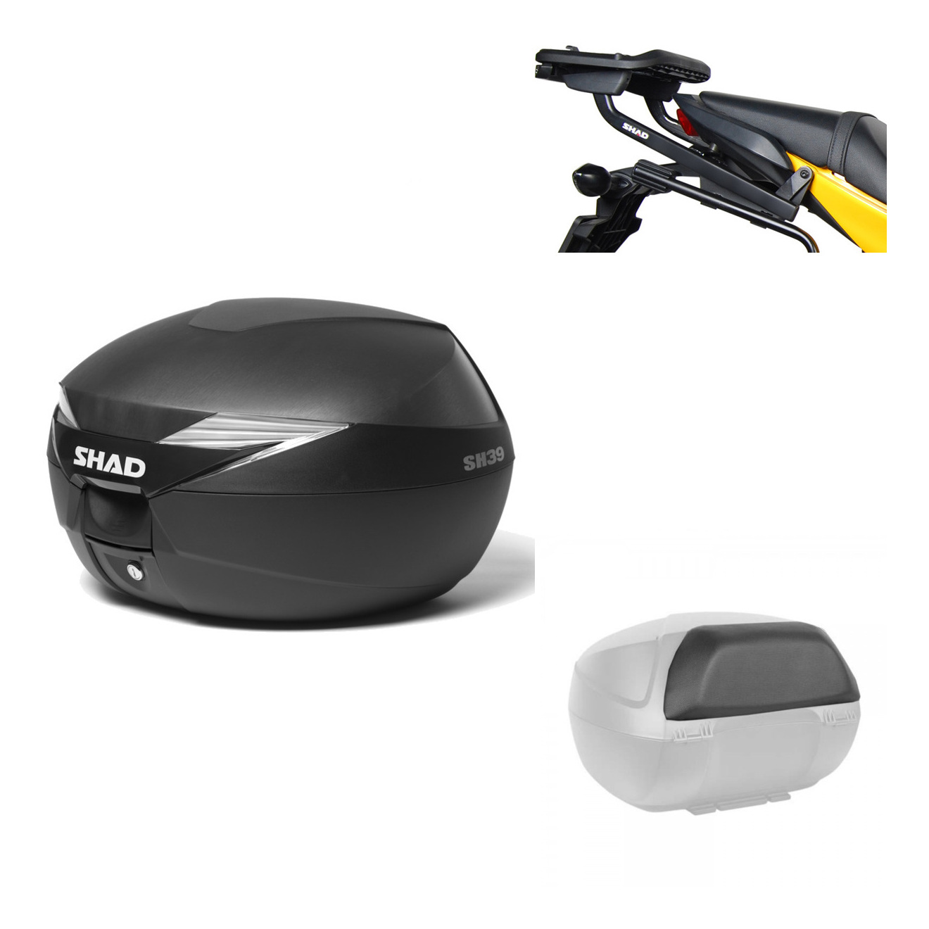 Baul Trasero + Herraje Montaje + Respaldo De Pasajero Sh39 Sh 39 KIT-177986