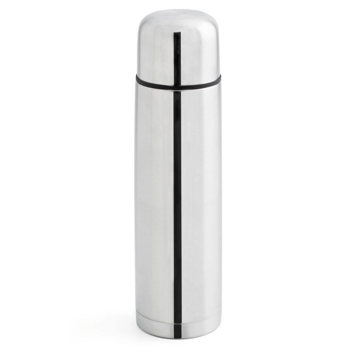 Termo QUID Xylon acero inoxidable 0,35L, 0,5L, 0,75L y 1L - Doble pared isotérmica - Tapa rosca con vaso integrado - Ideal para café, té o infusiones - Mantiene temperatura horas - Resistente, práctico y portátil para oficina, viajes o excursiones