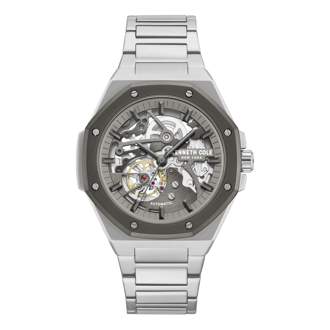 Kenneth Cole Reloj Hombre Analogico Automatico con Correa de Acero inoxidable KCWGY0058903