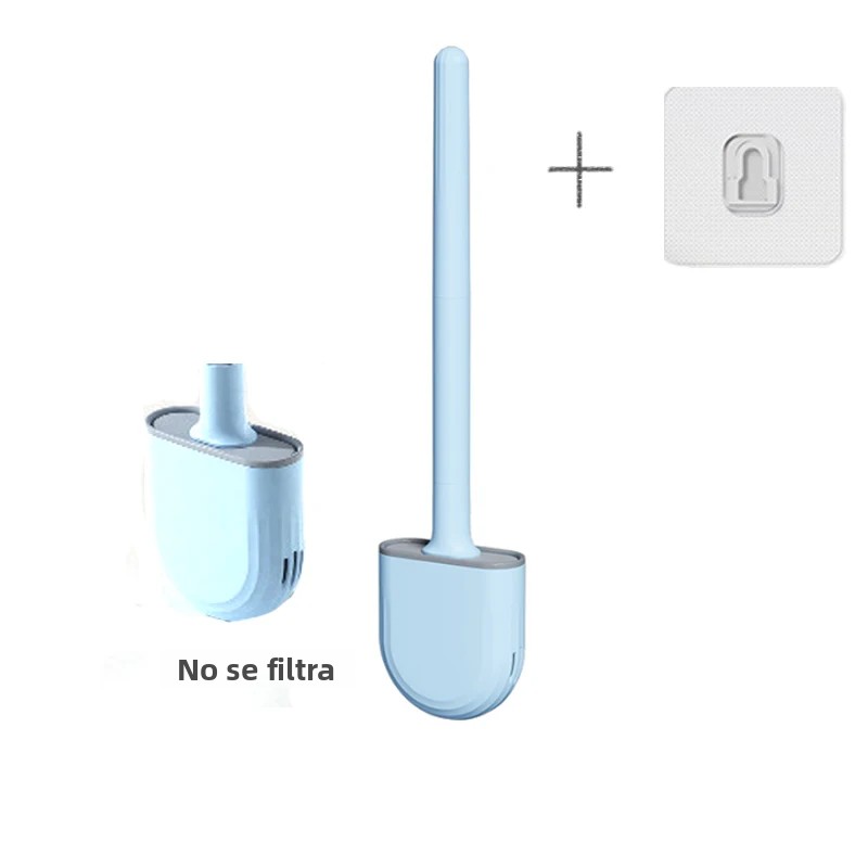 TK Cepillo De Inodoro Colgante Con Soporte Largo Cepillo De Limpieza De Baño Con Pincel De Silicona Suave Accesorios De Baño