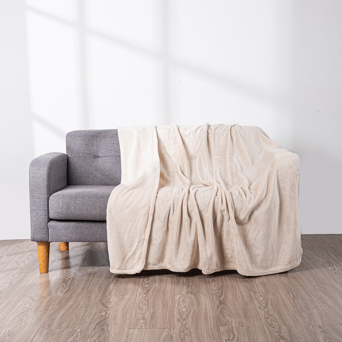 HOMESOL®  Manta sedalina para Cama Sofá y Sillón, Manta Polar Lisa de Tacto Suave Super Caliente para Adulto y Niño,Sin Arrugas