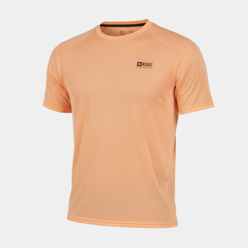 Camiseta M/c Naranja +8000 Ser Para Hombre