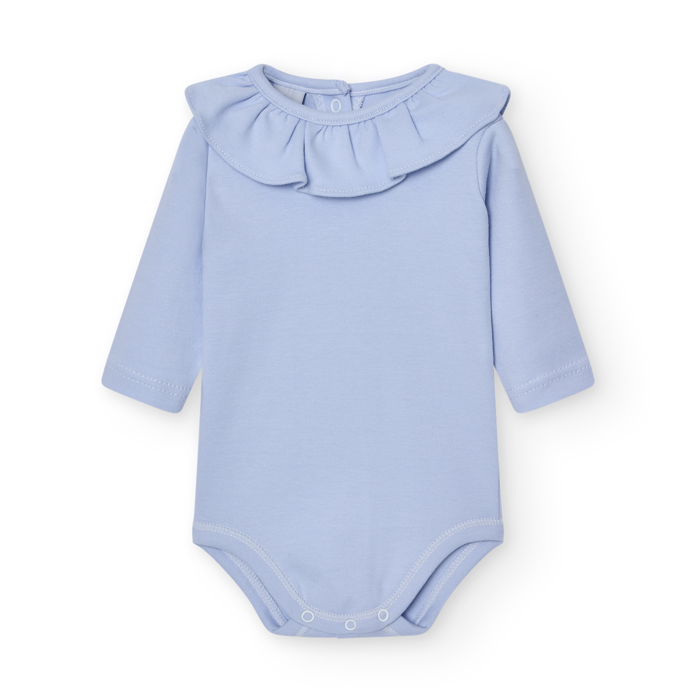 Basicos Babidu pack de 2 bodys cuello volante manga larga