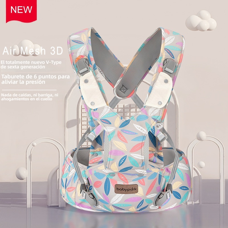 Portabebés ligero con asiento de cadera, multifuncional, apto para todas las estaciones, el imprescindible para llevar a tu bebé con comodidad.