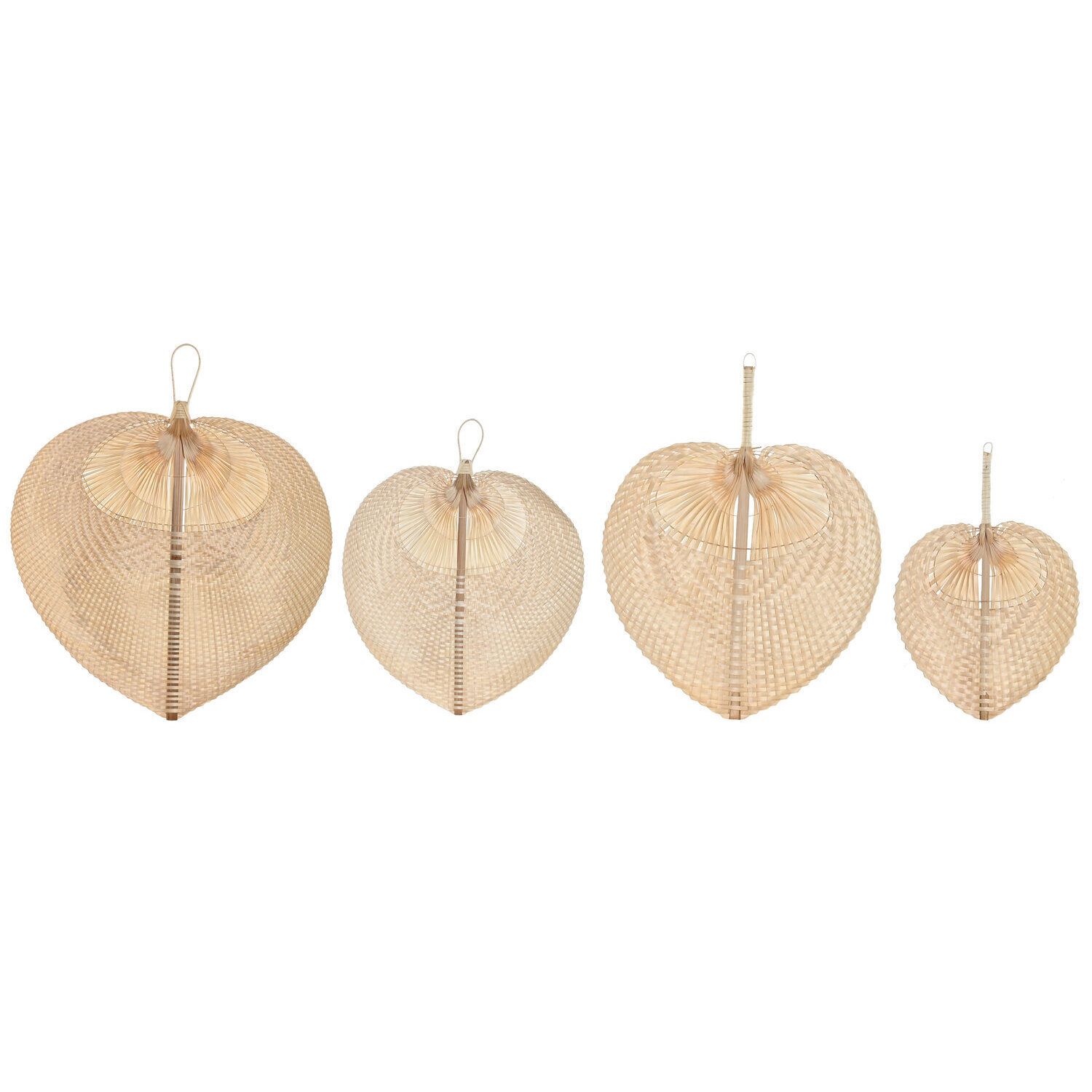 Decoracion Pared Set 4 Bambu 65X71 Abanico Natural El mejor complemento para tu hogar -Fijalo-