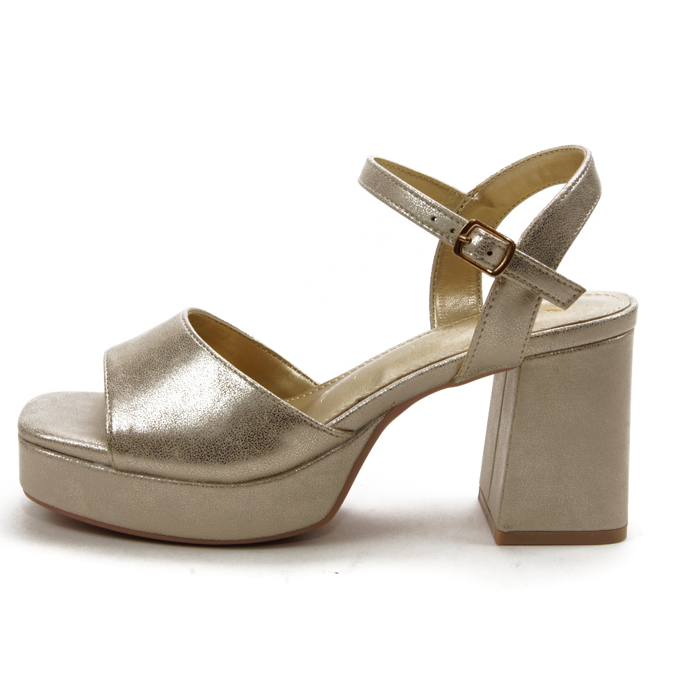 Xti mod. 141471 sandalia para mujer en sintetico, hebilla