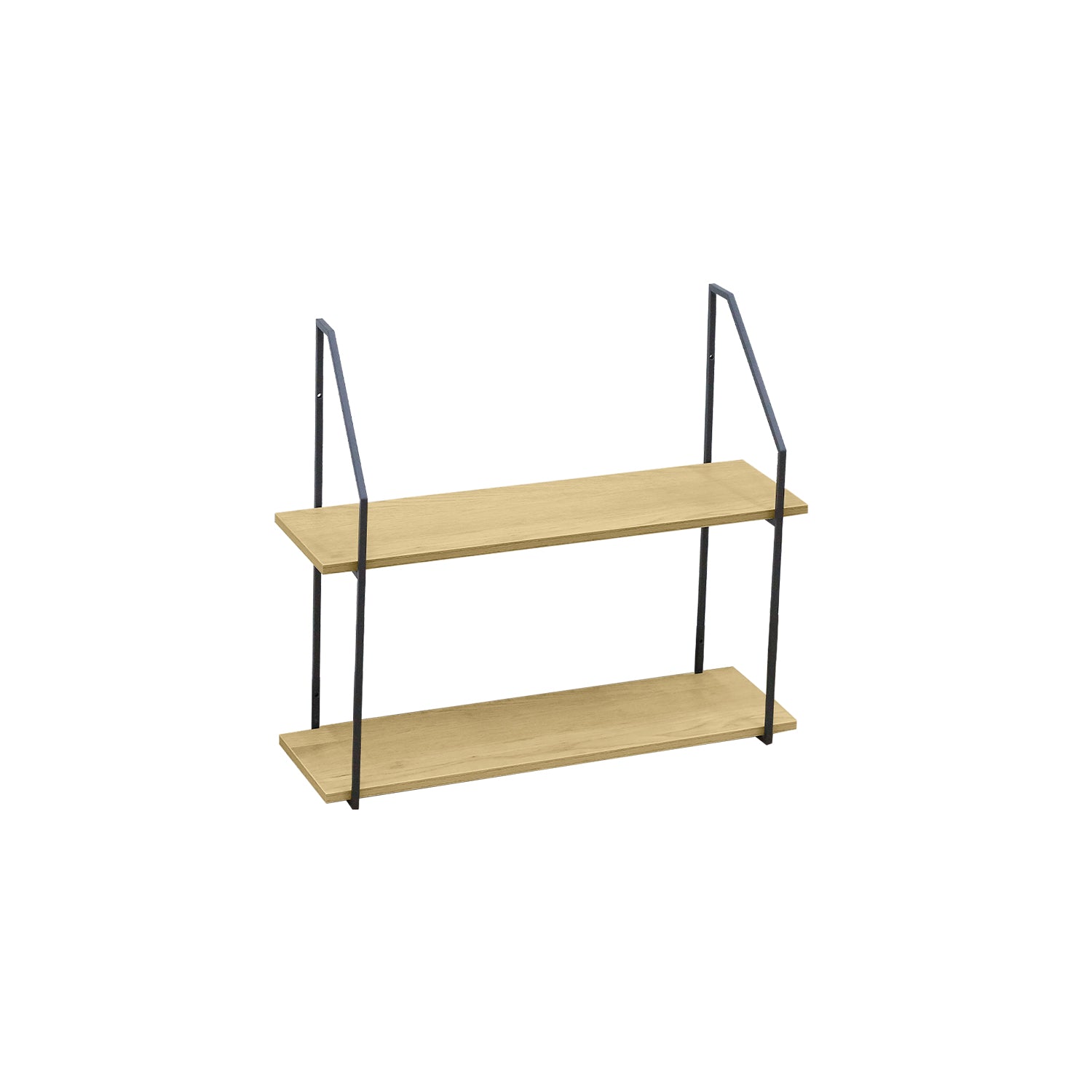 Estantería de pared Mara - Color Madera natural y negro - Homekit