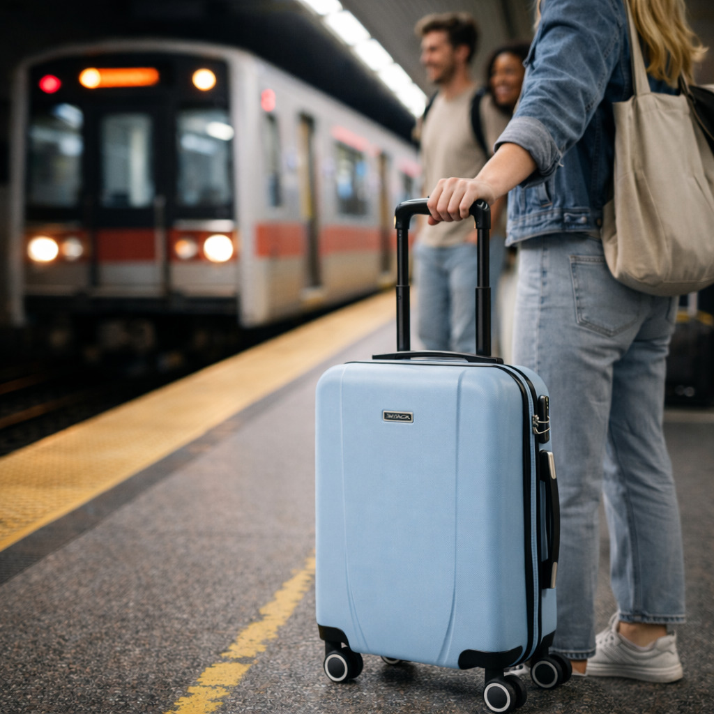 Itaca - Maletas De Viaje Cabina - Maletas De Cabina Con 4 Ruedas - Maletas De Viaje Pequeñas Ligeras. Trolley Cabina Equipaje De Mano. Maleta Cabina Con Candado De Combinación 71150