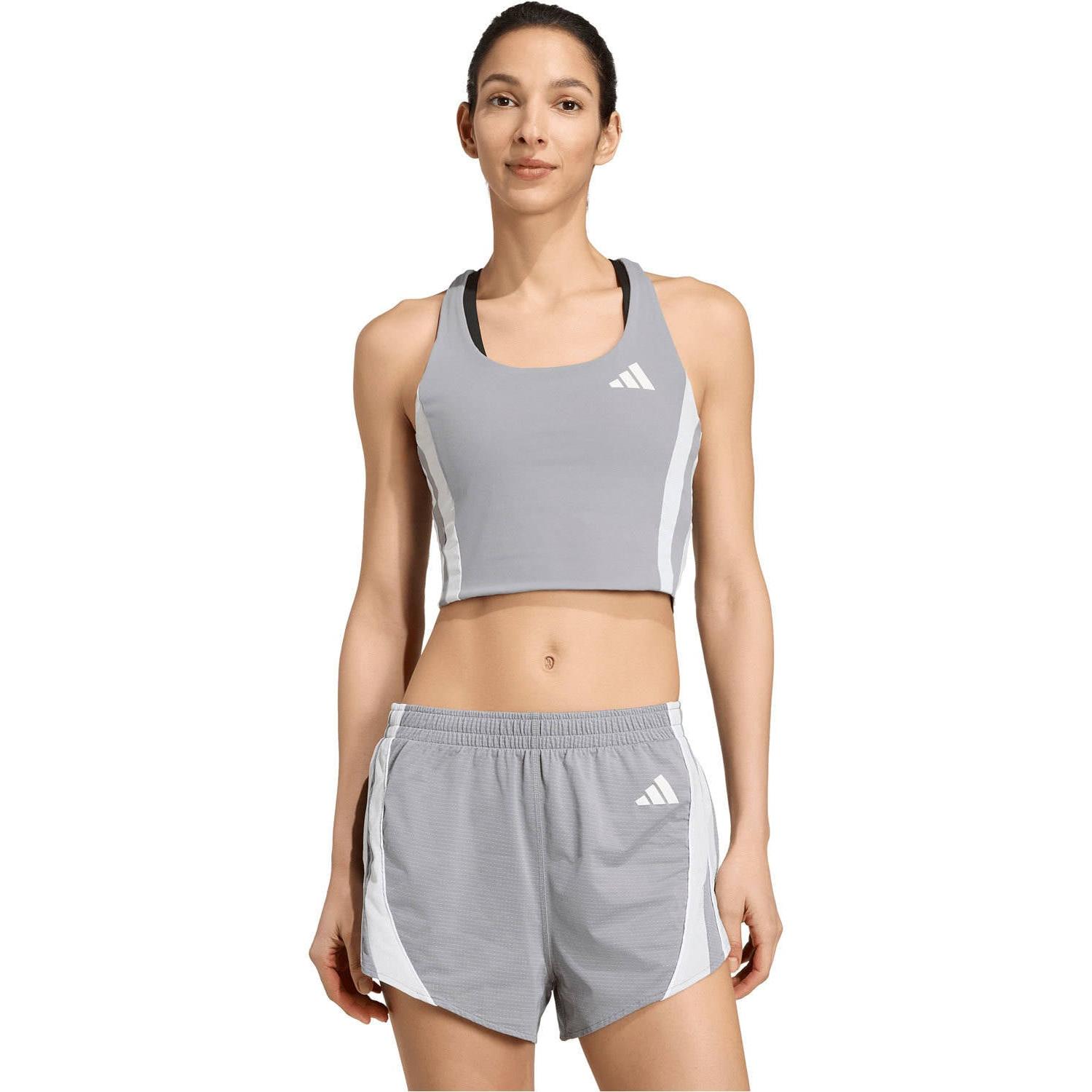 CAMISETAS RUNNING MUJER Adidas ADIZERO A CTP W GRIS