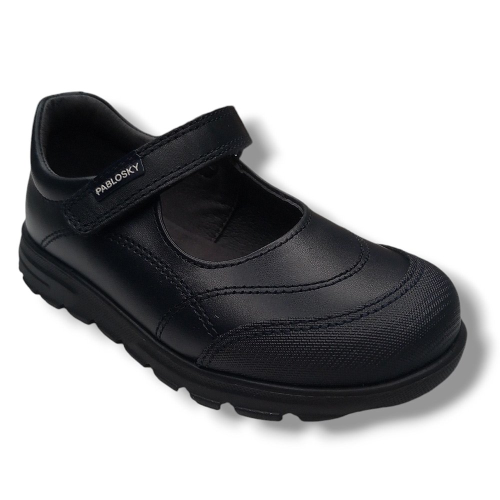 Pablosky Merceditas Colegial Niña 334220 BOX MARINO calzado niños Winter ROYALE CORDONETS