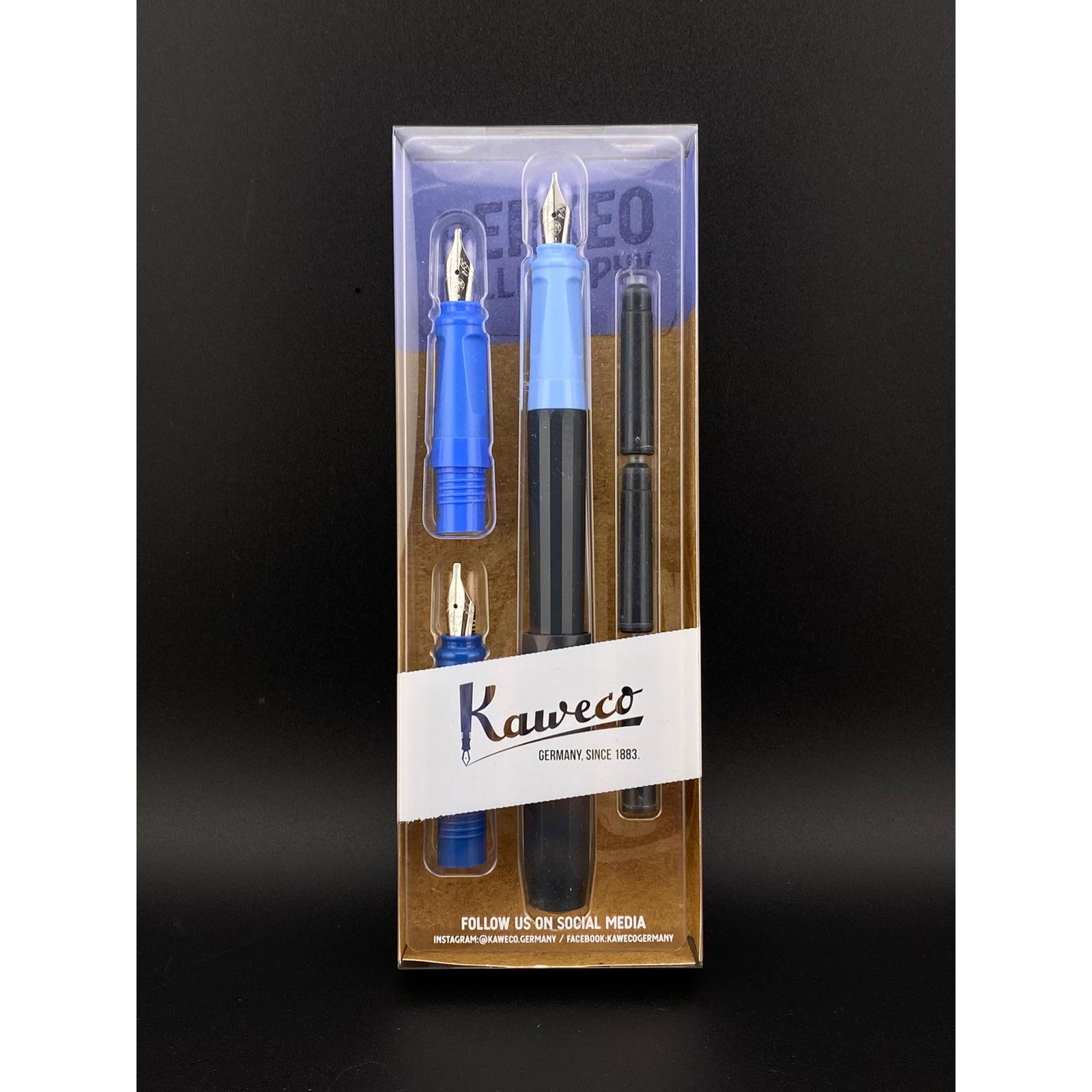 Set Caligrafía con Pluma estilográfica Kaweco Perkeo – Azul