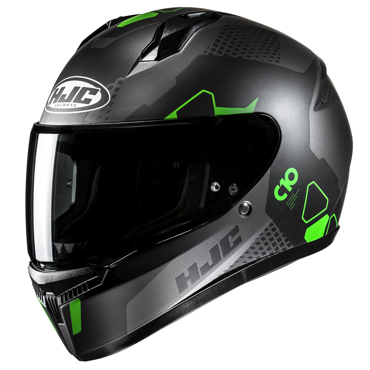 Casco Integral Moto HJC C10 Aspa Homologado ECE 22.06 Ligero y Cómodo Pantalla Antirrayas Sistema de Ventilación ACS Interior Desmontable y Lavable para Ciudad y Carretera