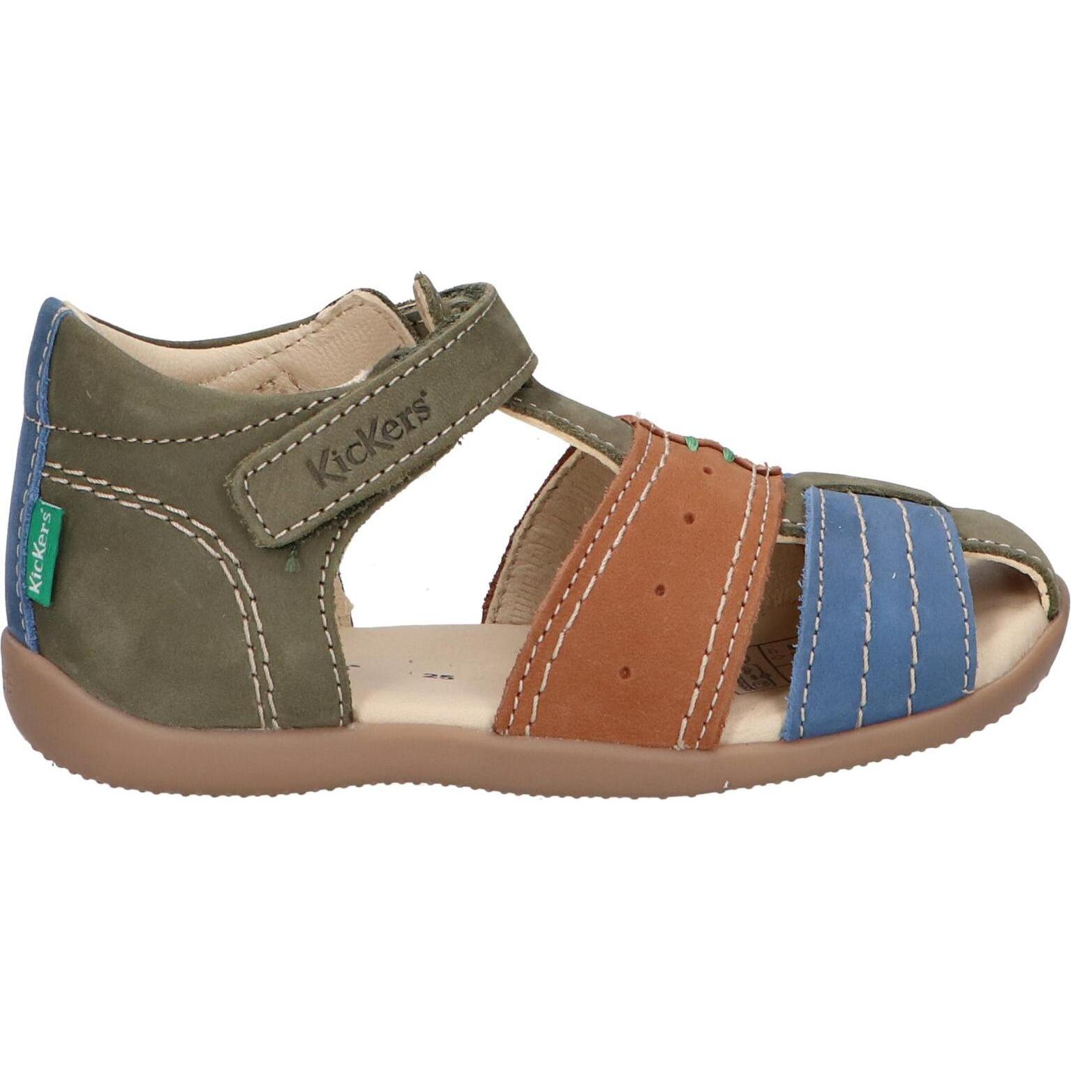 Kickers boy's sandals 785420 -10 bigbazar 203 kaki fonce marr