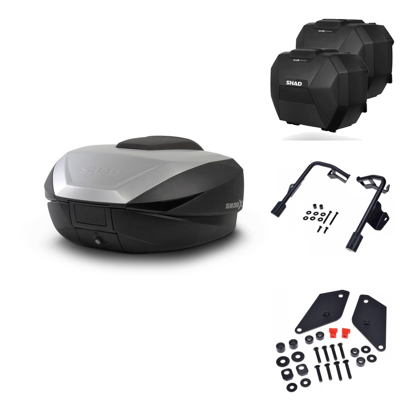 Maletas Sh38x Carbon + Herraje Baul + He KIT-572869