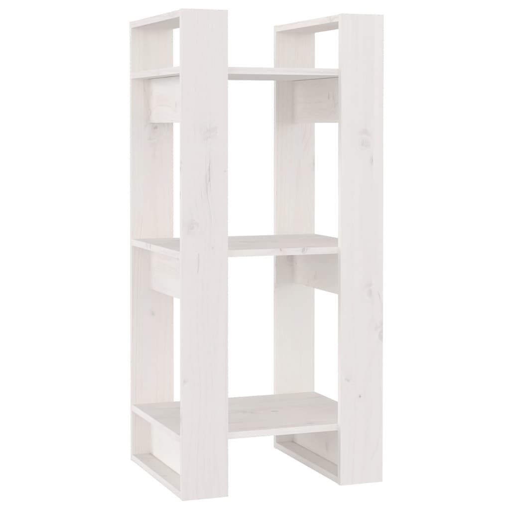 vidaXL Estantería/divisor de espacios madera pino 41x35x91 cm Natural, Blanco, Gris Mueble Almacenaje Estantería para Oficina, Estudio, Dormitorio Estantería/Librería/ mueble de Almacenamiento