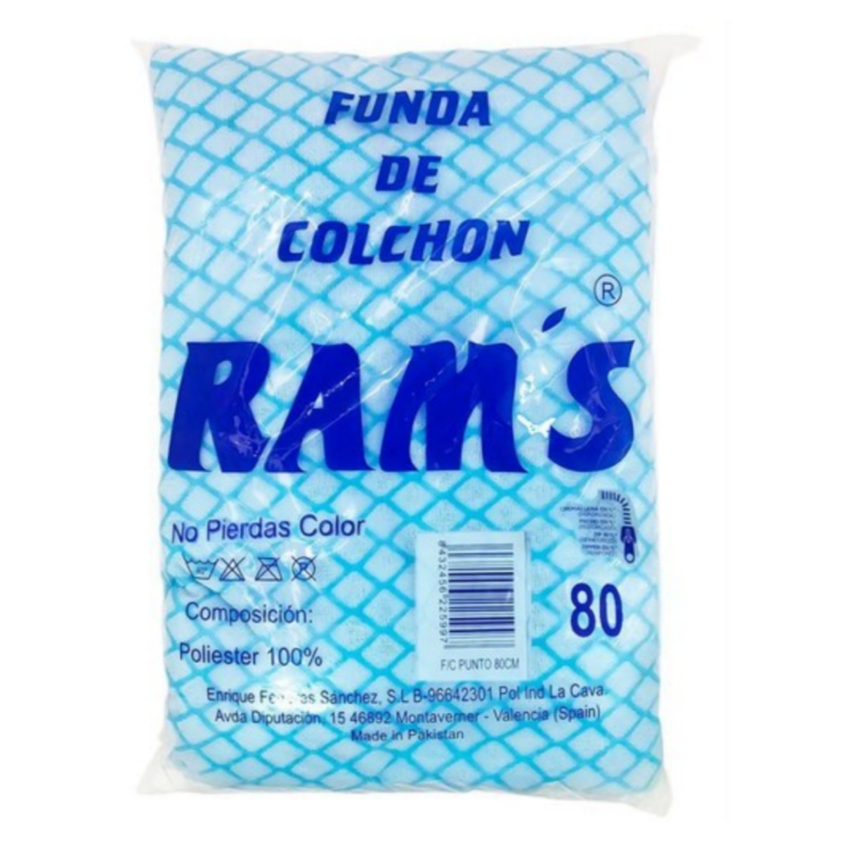ZYLX SHOPPING – Ram's Funda de Colchón Punto Madeira 100% Poliéster | Lavable, Transpirable, Antihongos y Antiácaros con Cremallera | Protección Completa | 80/90/105/135/150 cm