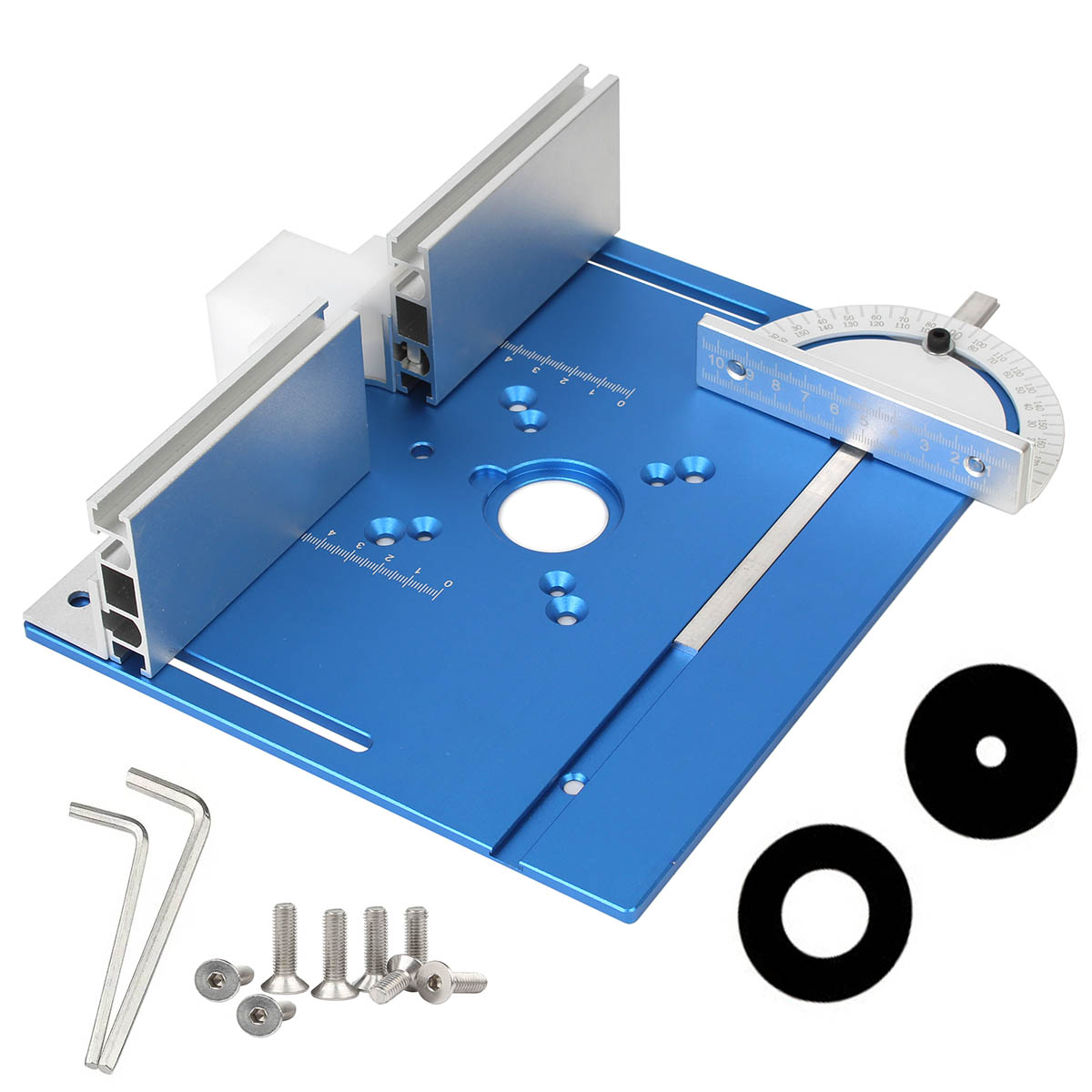 TK Kit De Elevador De Router Y Placa De Aluminio Para Trabajar Madera En Mesa De Router Universalidad 65mm Trimmer Grabado Mach Workbench