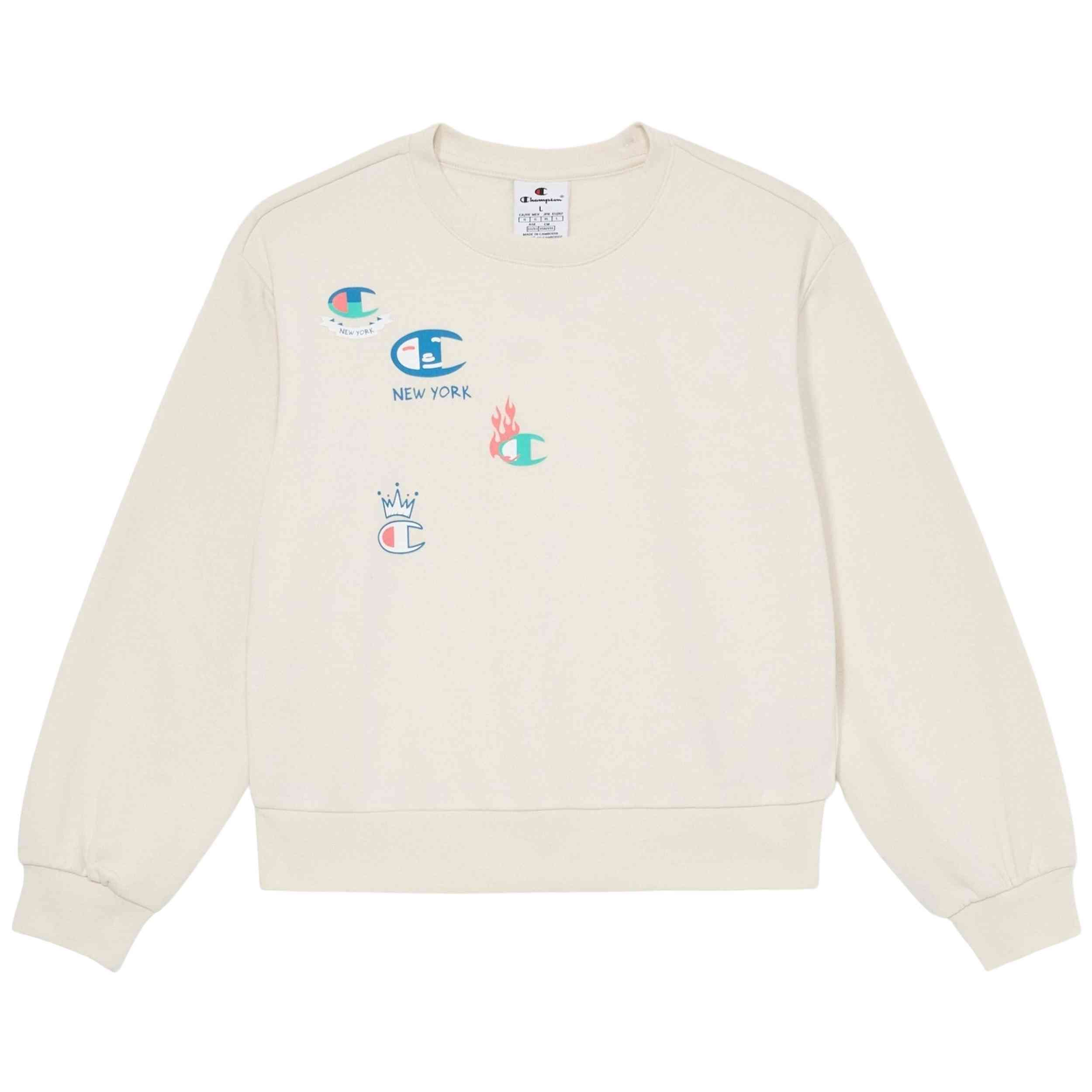 Sudadera Champion para Niñas en color Beige